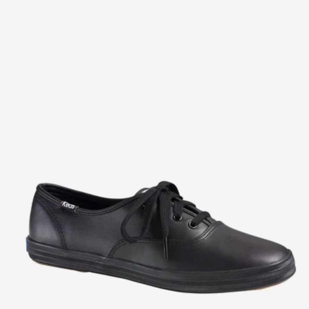 Keds Black Sneakers with Classic Lace-Up Design